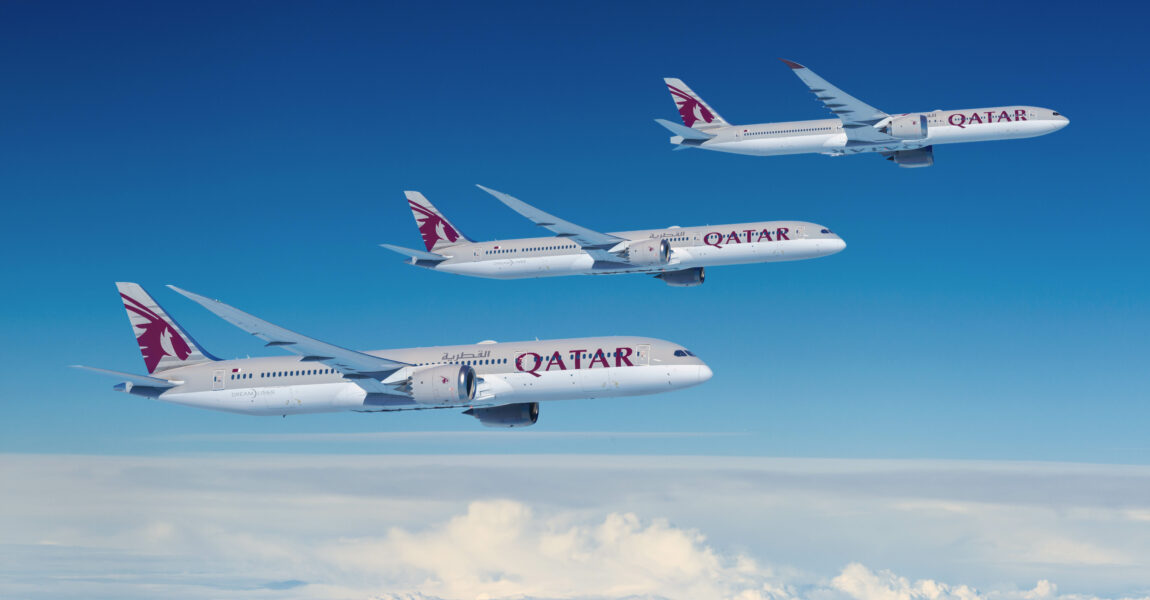Die Bestellung von Qatar Airways bei Boeing umfasst die Typen 787 Dreamliner und 777X.