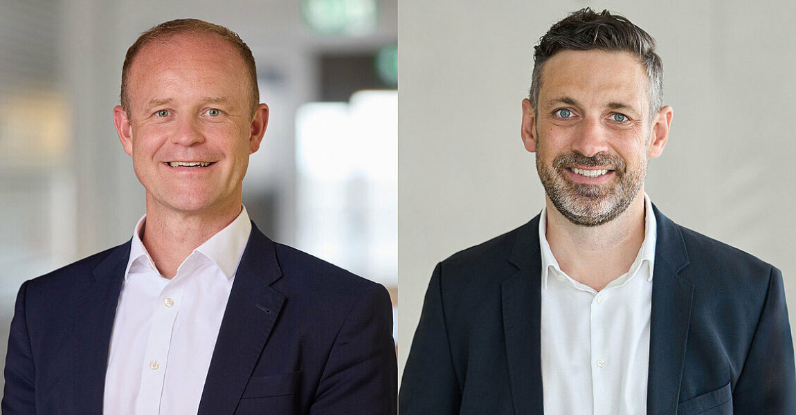 Frank Bauer (links), designierter COO, und Gregor Schleussner (rechts), designierter CFO und CHRO der Lufthansa Cargo AG.
