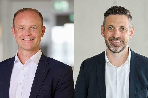 Frank Bauer (links), designierter COO, und Gregor Schleussner (rechts), designierter CFO und CHRO der Lufthansa Cargo AG.
