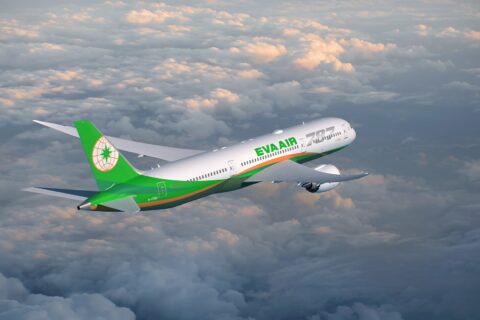 Eva Air fliegt mit modernen Boeing 787-9 zwischen Taipeh und München. 