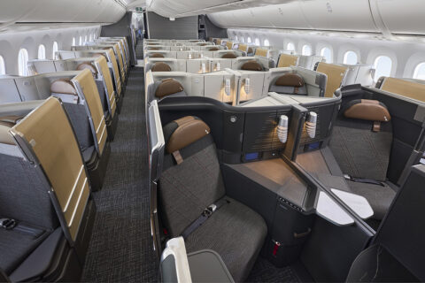 Die neuen Boeing 787-9P der American Airlines haben 51 Business-Class-Suiten an Bord.