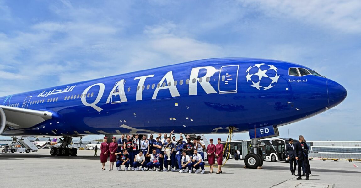 Qatar Airways brachte Champions-League-Gewinner Paris Saint-Germain wieder heim nach Frankreich.