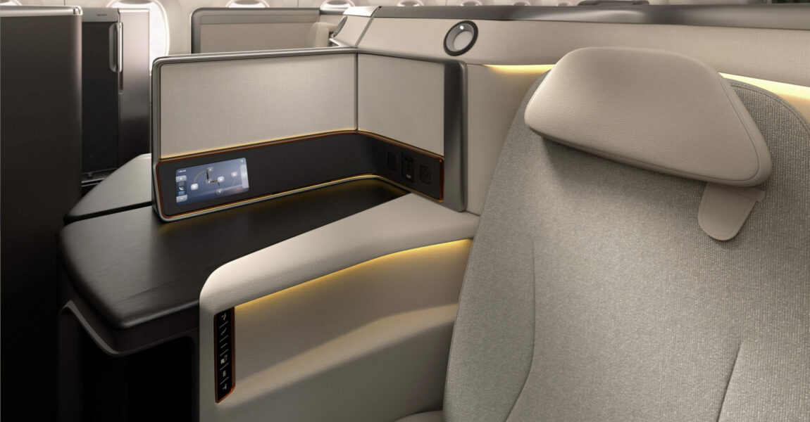 Recaro präsentierte auf der AIX 2025 verschiedene Modelle seines R7-Sitzes für die Business Class.