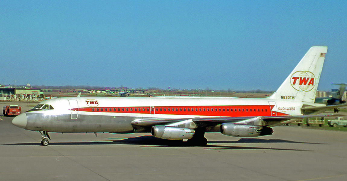 Die Convair 880 flog auch in Diensten der TWA