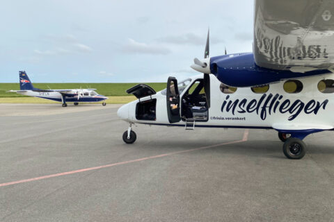 Die Tecnam P2012 STOL wird bei den Inselflügen eingesetzt.