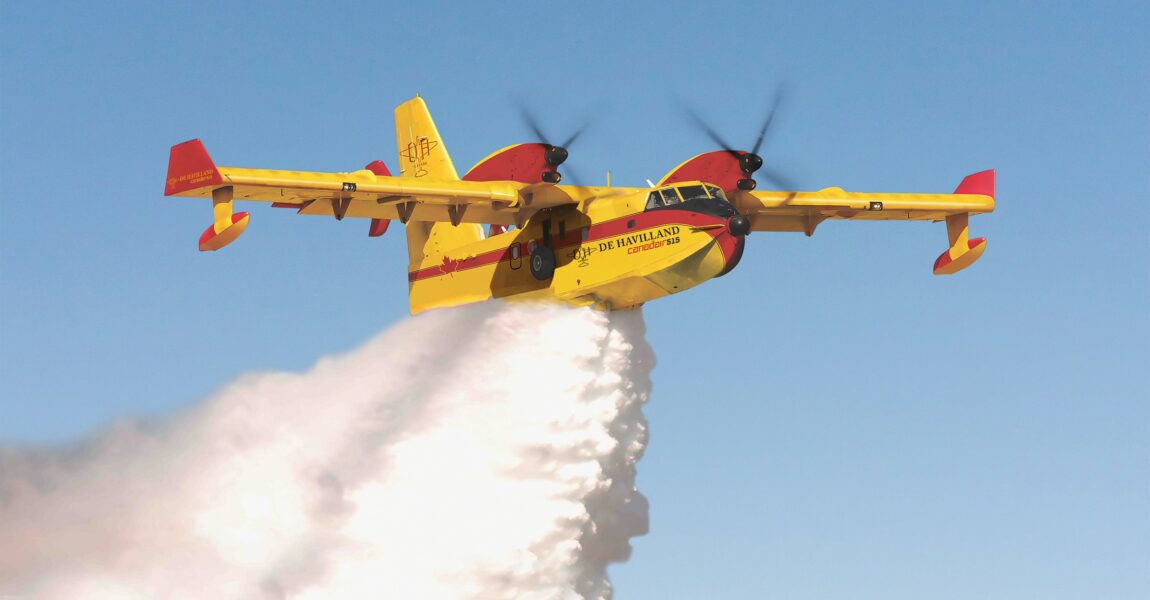 Die De Havilland Canadair 515 wird künftig bei Waldbränden in Europa löschen.