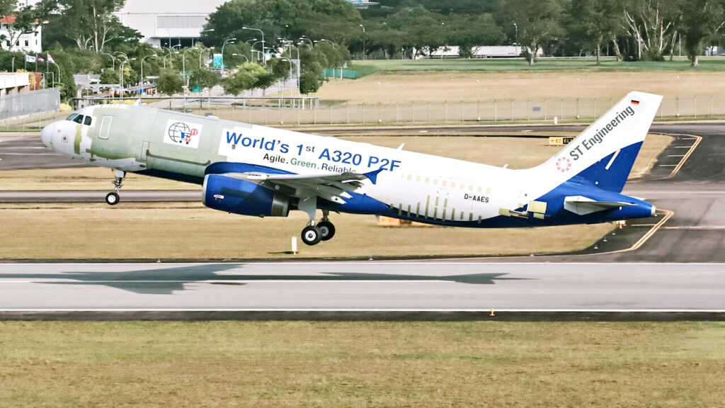 Erstflug, Airbus A320P2F