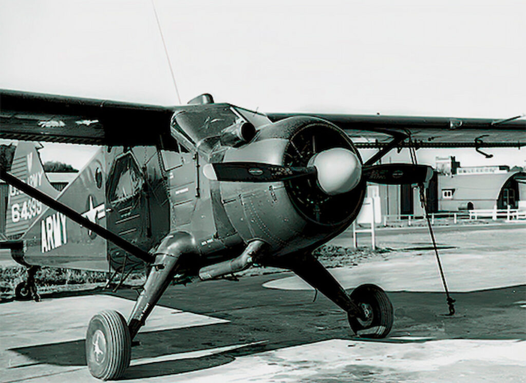 Flugzeug schwarz weiß Bild Beaver 1962