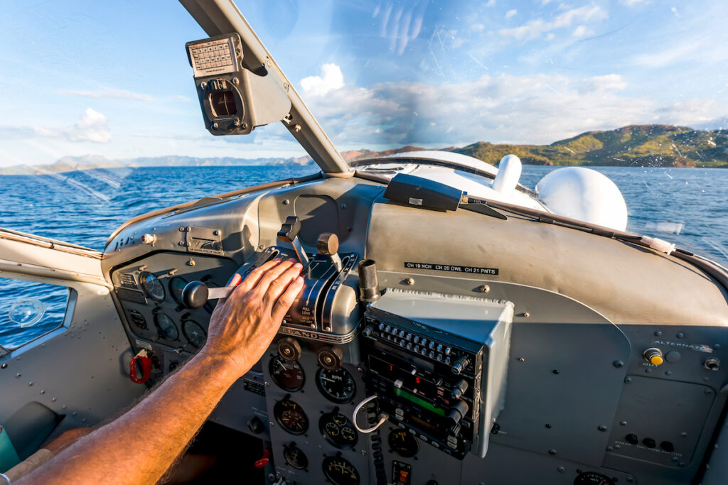 Cockpit Wasserflugzeug