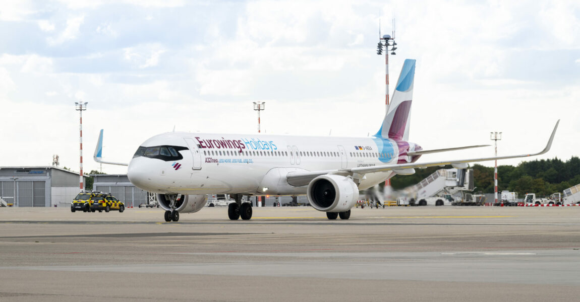 Die neue Lackierung steht als Sinnbild für die Bedeutung von Eurowings als Urlaubsflieger.