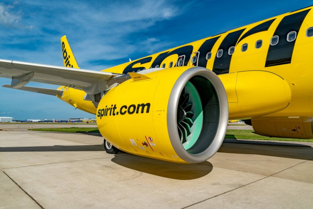 Eine A320 der Spirit Airlines.