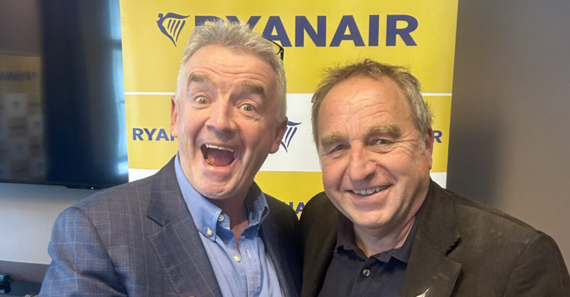AERO-INTERNATIONAL-Mitarbeiter Kurt Hofmann unterhielt sich mit Michael O‘Leary, CEO der Ryanair Group.