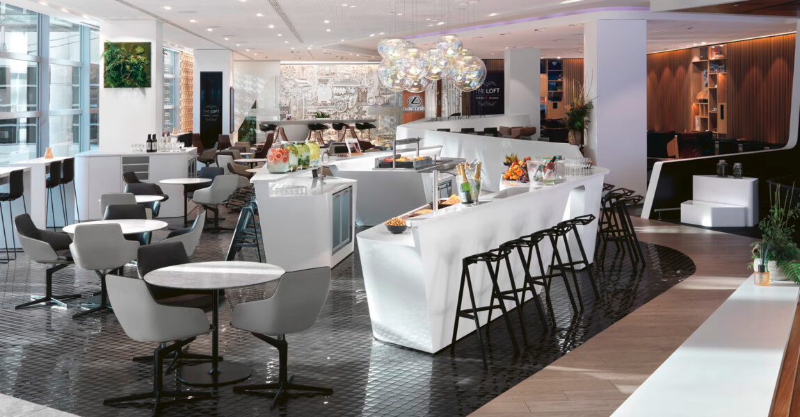 Ein Blick in die Lounge THE LOFT.