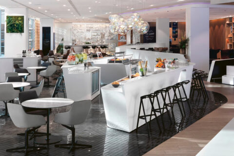 Ein Blick in die Lounge THE LOFT.