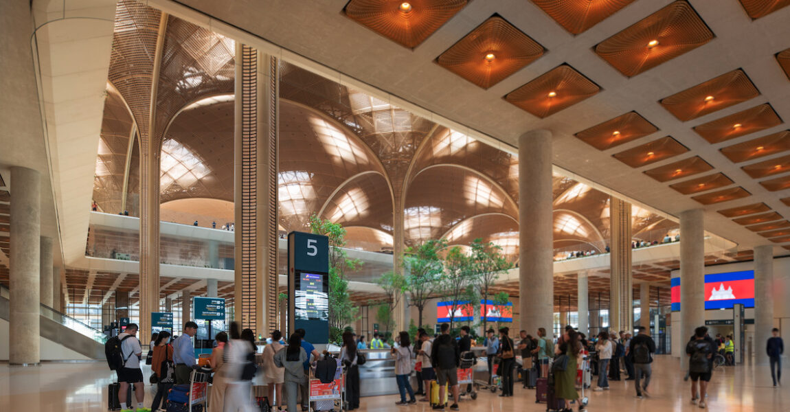 Der Techno International Airport in Phnom Penh, Kambodscha, wurde heute offiziell eingeweiht.