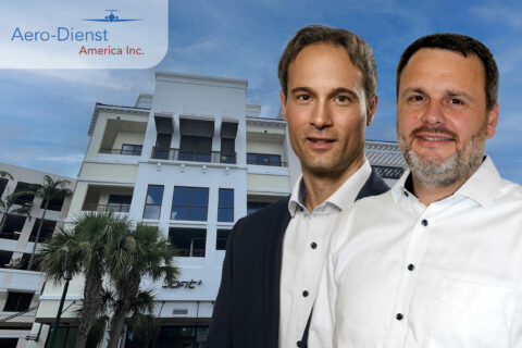 Aero-Dienst GmbH gründet US-Tochter. André Ebach, CEO der Aero-Dienst GmbH und Mathias Mößner, CEO der Aero-Dienst America Inc.