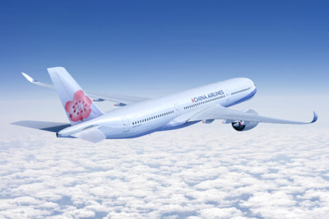 Die taiwanische Fluggesellschaft China Airlines setzt unter anderem Airbus A350-900 auf der Langstrecke ein.