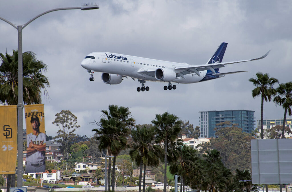 Lufthansa Flug San Diego