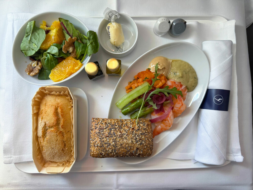 Vorspeise in der Business Class