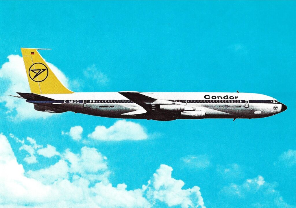 Condor, Boeing 707, Flugzeugtypen