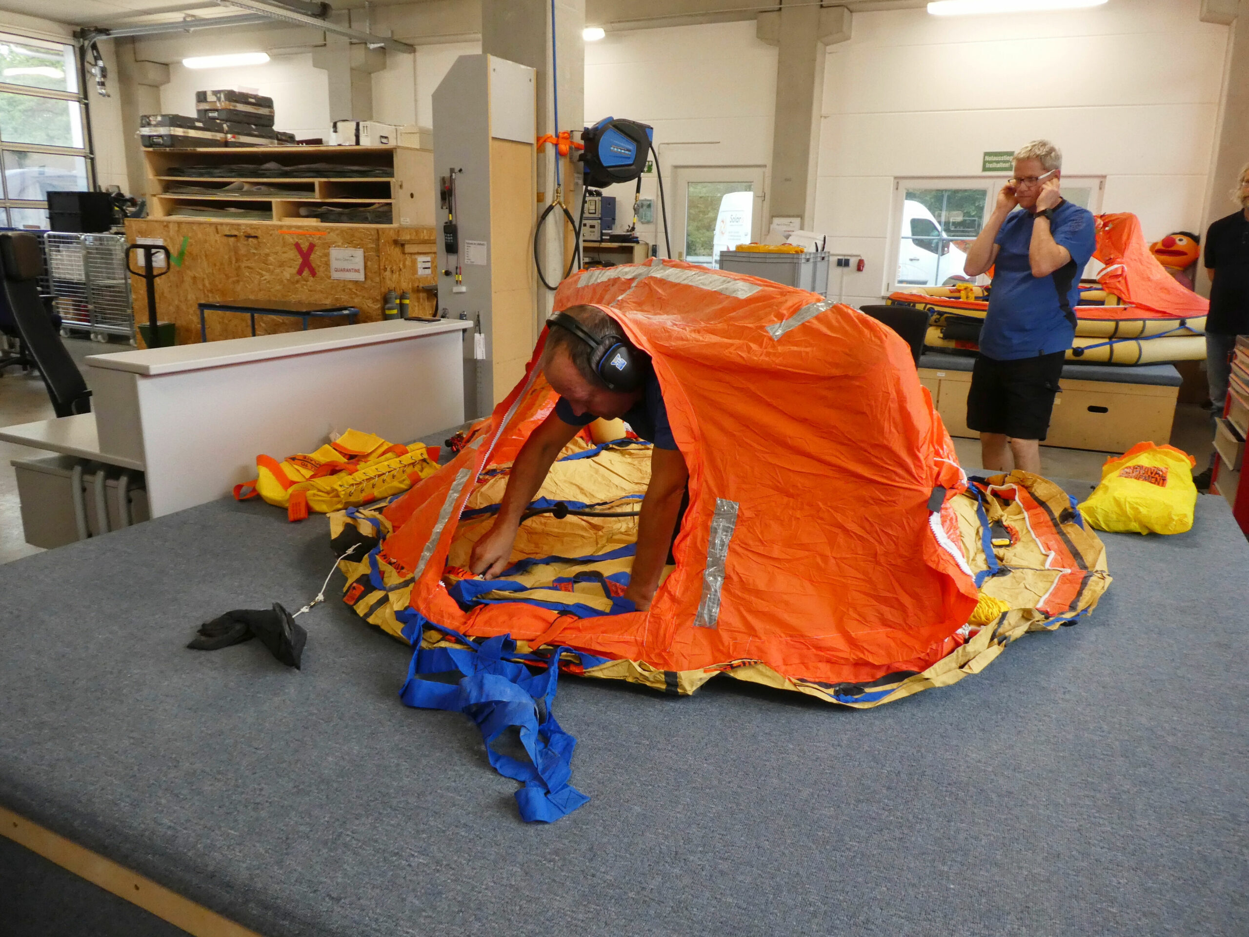 Test der Überdruckventile