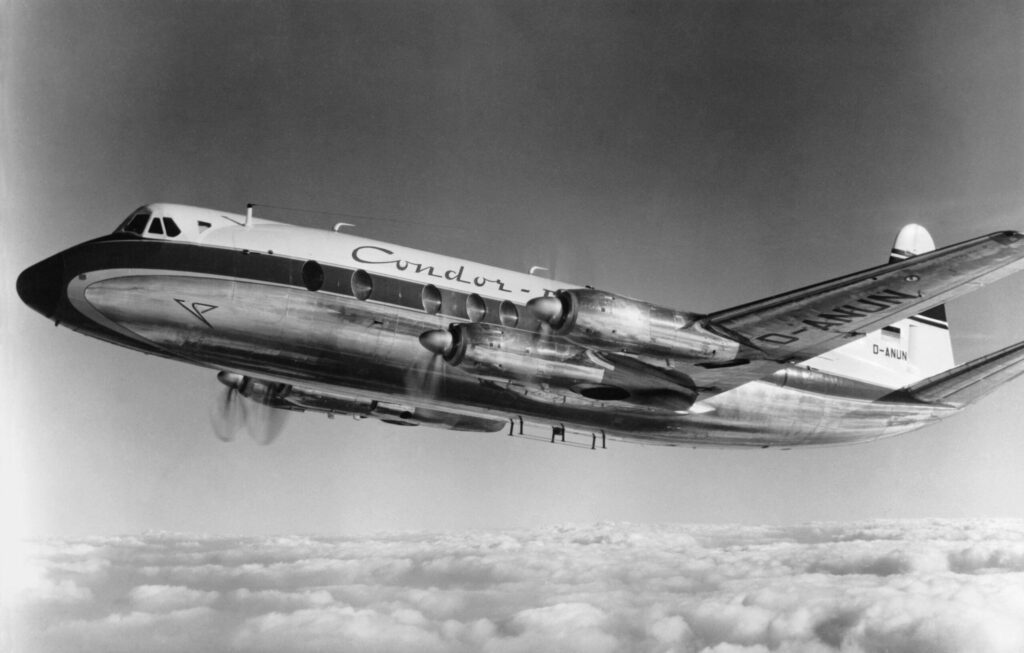 Vickers Viscount, Condor Flugdienst, Flugzeugtypen