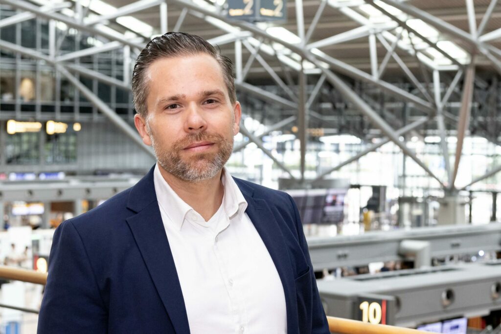 André Wegmann leitet am Flughafen Hamburg den Geschäftsbereich Real Estate Management.