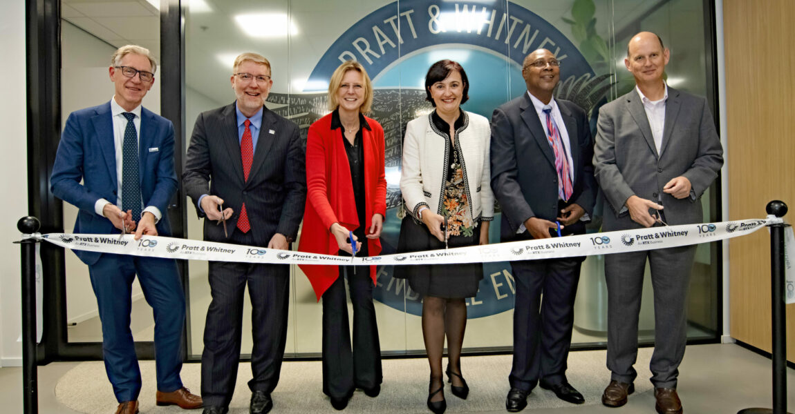 Feierliche Eröffnung des ETIC-Forschungszentrums von Pratt & Whitney im niederländischen Houten. 