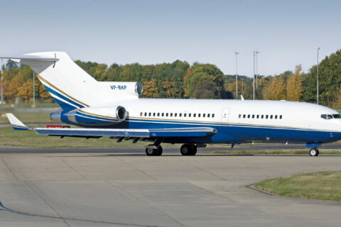 Die jetzt ausgemusterte, letzte flugfähige Boeing 727-100 flog einst für Pan Am im Berlin-Verkehr zwischen Westdeutschland und Berlin-Tempelhof. 
