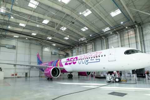 250. Flugzeug der Wizz Air.