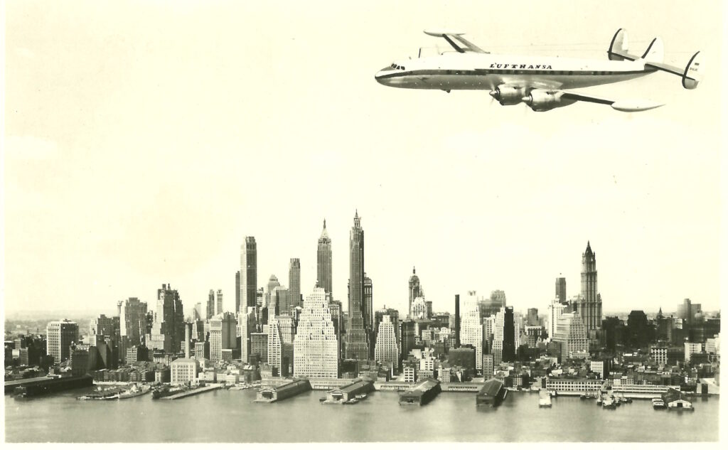 Lockheed Super Constellation, L-1040G, Lufthansa, New York