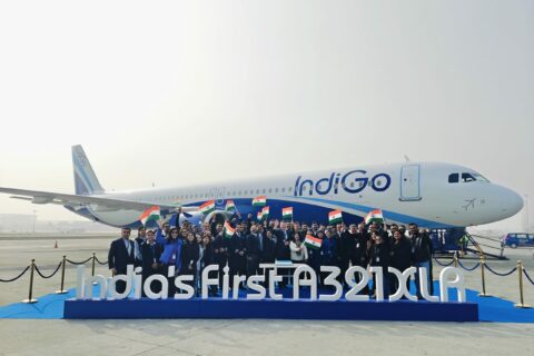 Die Erste A321XLR der IndiGo traf gestern am Morgen in Indiens Hauptstadt Delhi ein.