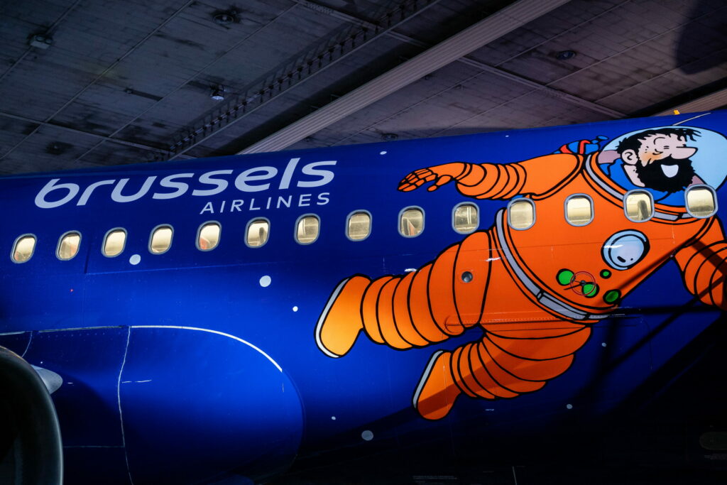 Brussels Airlines Tim und Struppi Sonderlackierung