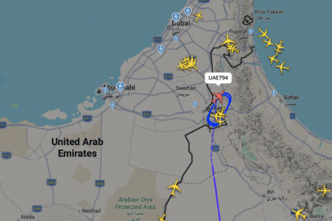 Vor allem Maschinen von Emirates kreisen derzeit über Dubai.