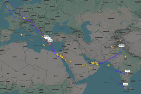 Mehrere Flüge kehrten auf dem Weg zum Flughafen Dubai um.