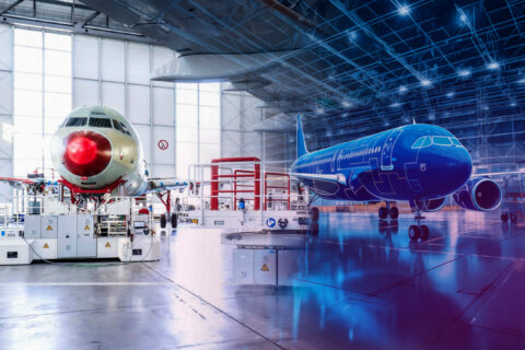 In der Luftfahrt ist Dassault Systèmes im Rahmen der Konstruktion von Flugzeugen - realen wie digitalen Zwillingen - bekannt. 