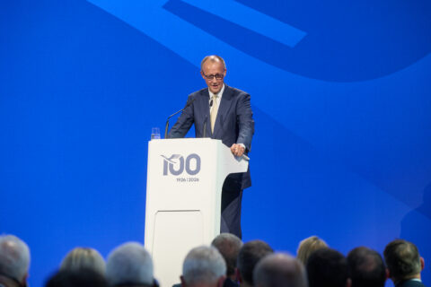 Lufthansa Jubiläum Friedrich Merz Luftfahrtstrategie
