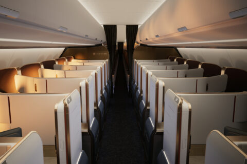 Die Aurora Business Class-Suiten.