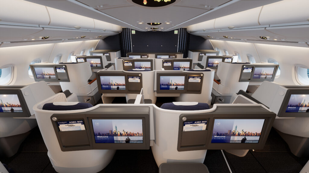 Lufthansa A380 Modernisierung Business Class