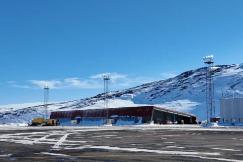 Der Flughafen in Qaqortoq.