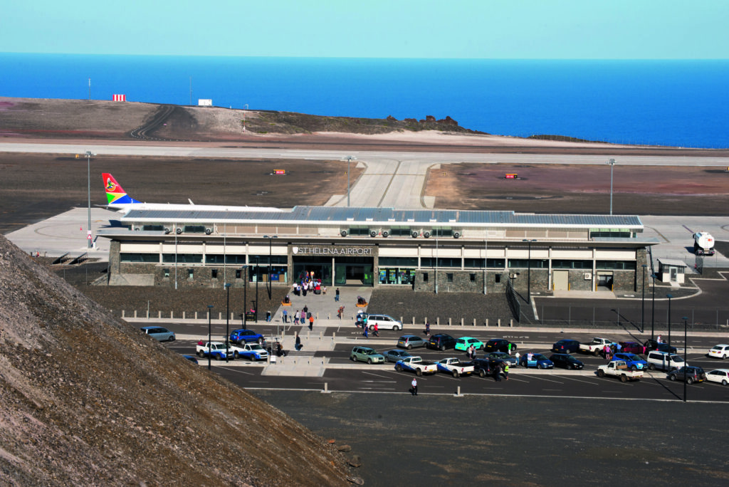 Der Flughafen von St. Helena.