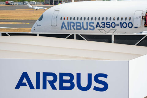 Die A350-1000 in Farnborough.