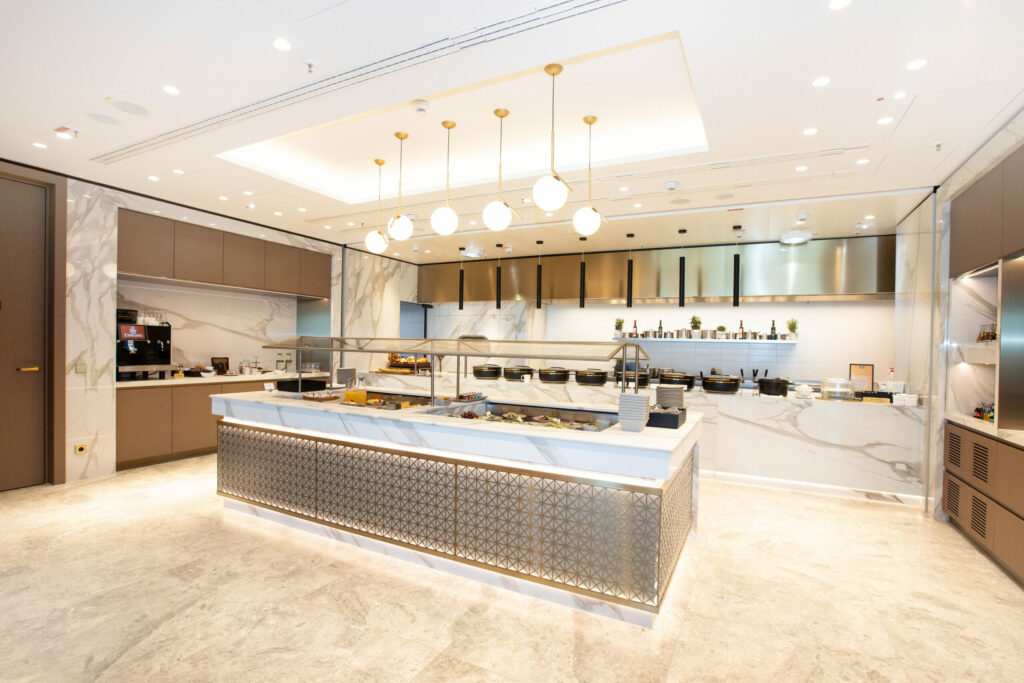 Emirates-Lounge in Frankfurt.