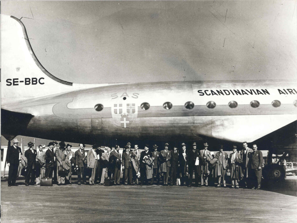 SAS, Presseflug, DC-4, New York