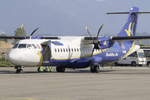 Flugzeug von Buddha Air