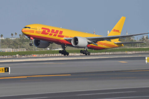 AeroLogic betreibt derzeit 28 Boeing 777F, darunter auch Frachtflugzeuge in DHL-Lackierung. Im Nahen Osten ist Bahrain ein wichtiges Drehkreuz.