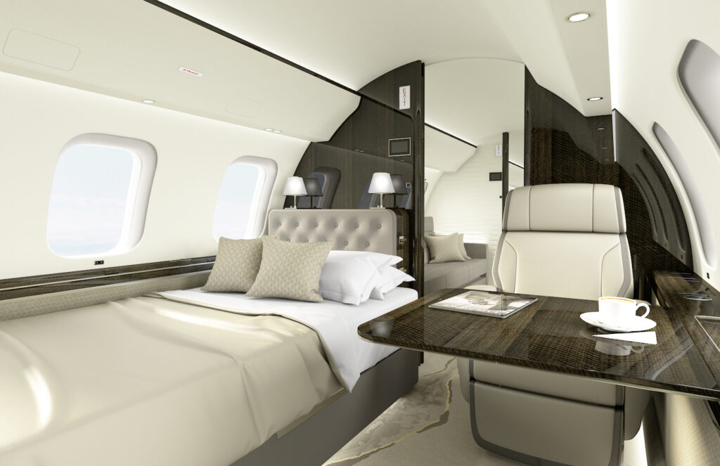 Principal Suite der Bombardier Global 8000