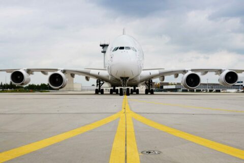 A380 der Lufthansa.