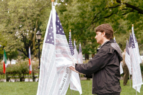 Redakteur Dominik Lelle erlebte das Gedenken an den zehnten Jahrestag der Anschläge 2011 in New York – sein Rückflug fiel genau auf den 11. September.