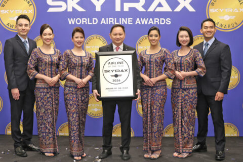 Singapore Airlines wurde von Skytrax zur besten Airline der Welt gekürt.